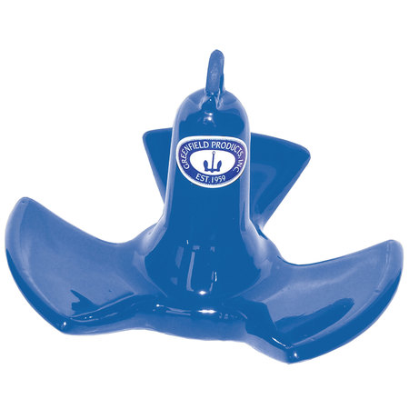 GREENFIELD Greenfield 516-R Vinyl Coated River Anchor - Royal Blue, 16 lb. 516-R